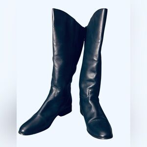 Naturalizer Women's Leather Upper Knee-High Navy Blue Boot Size 9.5